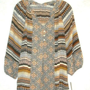 Figueroa & Flower Print Top Size Medium  NWT
